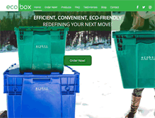Tablet Screenshot of ecobox.ca